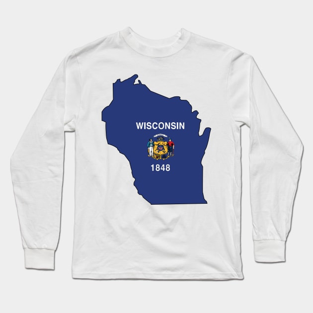 Wisconsin Long Sleeve T-Shirt by somekindofguru